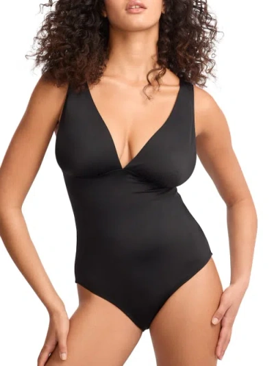 Bare Plunge One-piece In Black