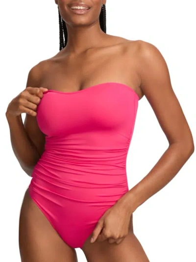 Bare Strapless One-piece In Pink