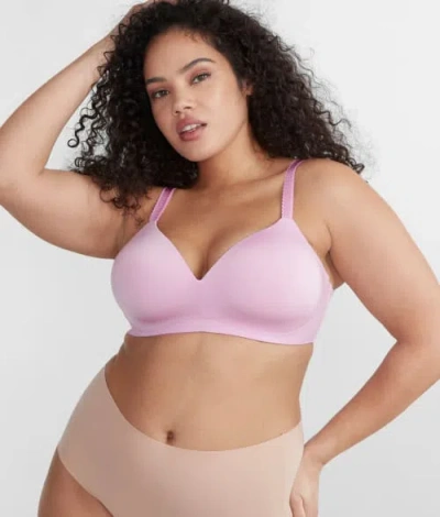 Bare The Favorite Wire-free Smoothing T-shirt Bra In Pastel Lavender