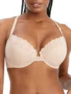 Bare The Effortless Front-close Lace Bra In Multi