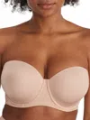 Bare Smooth Multiway Strapless Bra In Beige