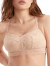 Bare Soft Stretch Lace Bralette In Beige