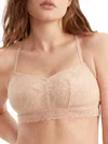 Bare Soft Stretch Lace Bralette In Neutral