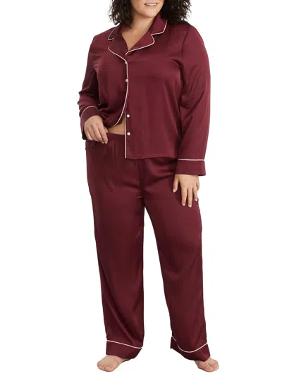 Bare Women's The Washed Satin Pajama Set In Multi