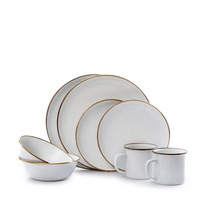 Barebones Living 16-piece Enamelware Set In White