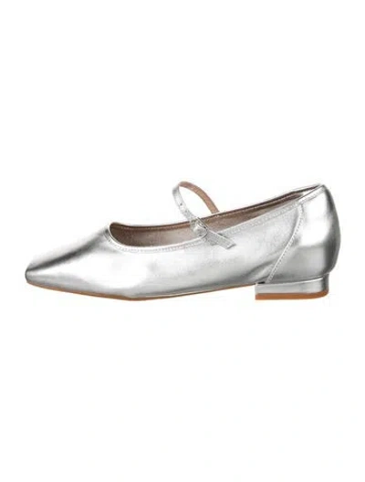 Pre-owned Bared Footwear Leather Mary Jane Flats