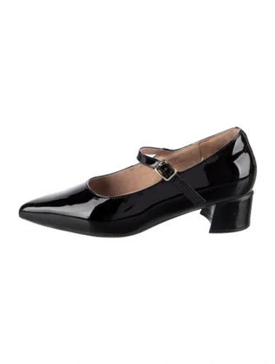 Pre-owned Bared Footwear Pliant Patent Leather Pumps In Black