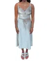 Barefoot Blonde Collection Hendrix Midi Dress In Champagne In White