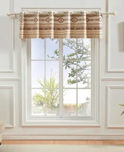 Barefoot Bungalow Phoenix Window Valance In Brown