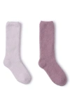 Barefoot Dreams 2-pack Cozychic™ Socks In Purple