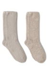 Barefoot Dreams 2-pack Cozychic™ Socks In Stone Multi