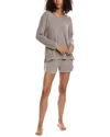 Barefoot Dreams Cozychic Lite Ribbed Robe In Grey