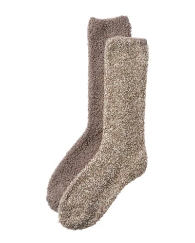 Barefoot Dreams 2pk Cozychic Socks In Neutral