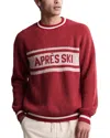 Barefoot Dreams Apres Ski Crewneck Sweatshirt In Red