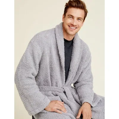 Barefoot Dreams B509-58-01 Cozychic Comfortable Adult Robe, Dove Grey, Size 1 In Blue