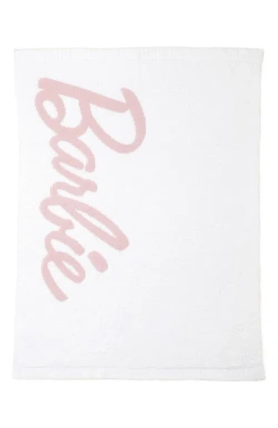 Barefoot Dreams Barbie® Cozychic™ Throw Blanket In White