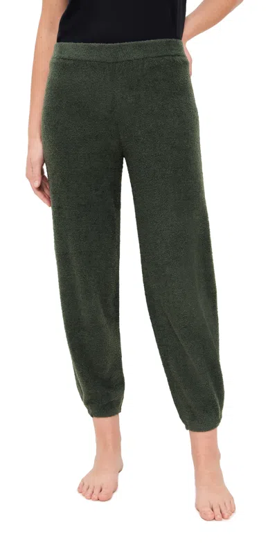 Barefoot Dreams Barrel Leg Pants Dark Moss In Green