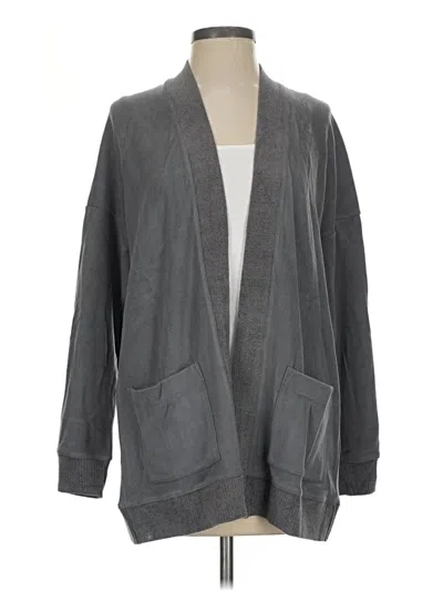 Pre-owned Barefoot Dreams Blazer Jacket In Gray