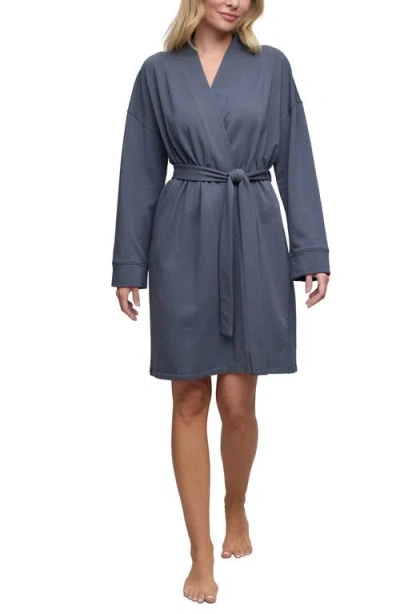 Barefoot Dreams Brushed Luxe Lounge Robe In Gray