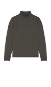Barefoot Dreams Butterchic 1/2 Zip Up Sweatshirt In Green