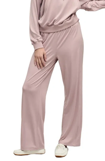 Barefoot Dreams Butterchic Piped Wide Leg Pants In Neutral