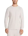 Barefoot Dreams Mc Brushed Fleece Split Neck Pullover In White