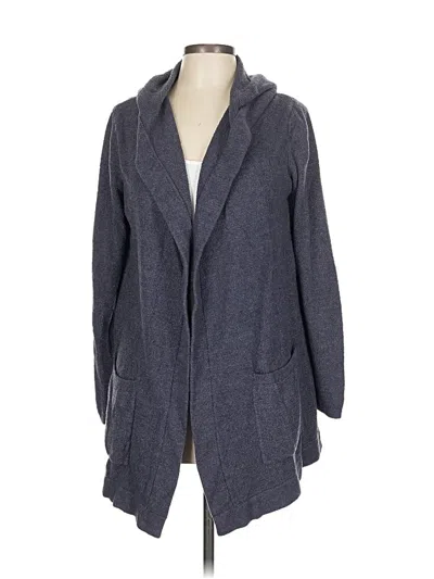 Pre-owned Barefoot Dreams Cardigan Sweater In Black