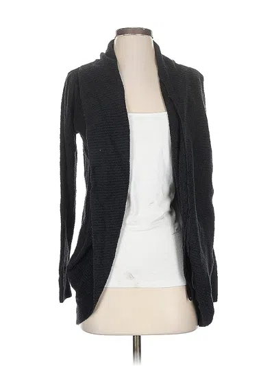 Pre-owned Barefoot Dreams Cardigan Sweater In Black