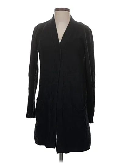 Pre-owned Barefoot Dreams Cardigan Sweater In Black