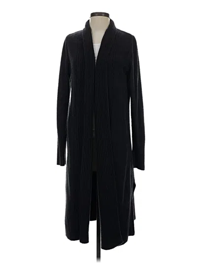 Pre-owned Barefoot Dreams Cardigan Sweater In Black