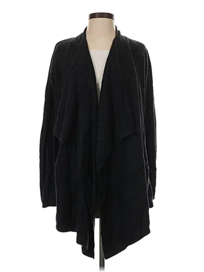 Pre-owned Barefoot Dreams Cardigan Sweater In Black