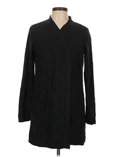 Pre-owned Barefoot Dreams Cardigan Sweater In Black