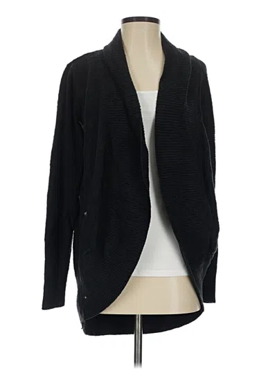 Pre-owned Barefoot Dreams Cardigan Sweater In Black