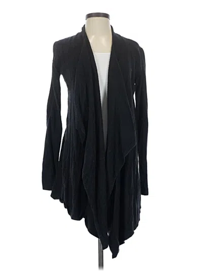 Pre-owned Barefoot Dreams Cardigan Sweater In Black