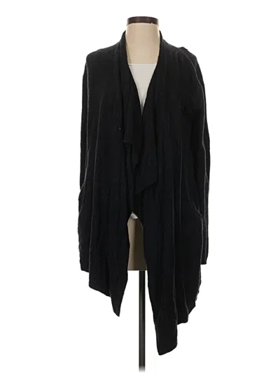 Pre-owned Barefoot Dreams Cardigan Sweater In Black