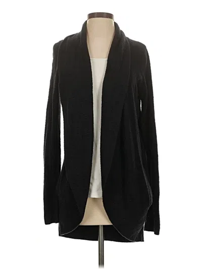 Pre-owned Barefoot Dreams Cardigan Sweater In Black