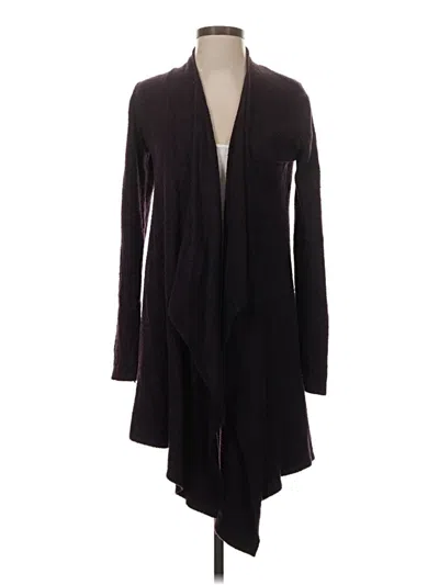 Pre-owned Barefoot Dreams Cardigan Sweater In Black