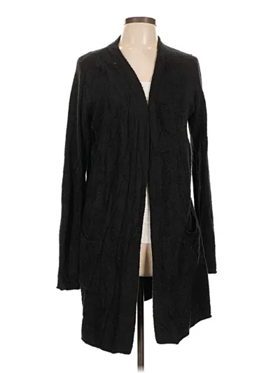Pre-owned Barefoot Dreams Cardigan Sweater In Black