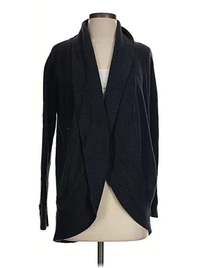 Pre-owned Barefoot Dreams Cardigan Sweater In Black
