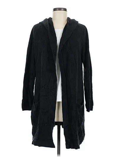 Pre-owned Barefoot Dreams Cardigan Sweater In Black