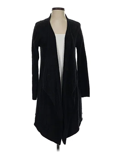 Pre-owned Barefoot Dreams Cardigan Sweater In Black