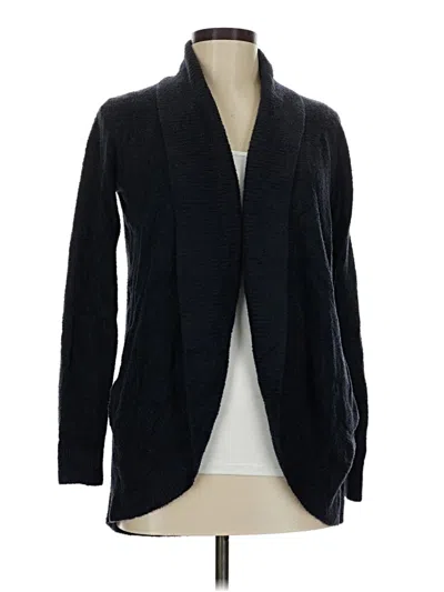 Pre-owned Barefoot Dreams Cardigan Sweater In Blue