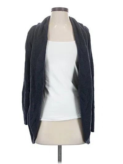 Pre-owned Barefoot Dreams Cardigan Sweater In Blue