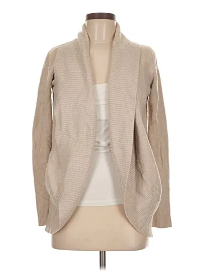 Pre-owned Barefoot Dreams Cardigan Sweater In Brown