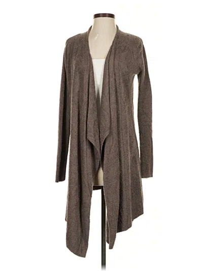 Pre-owned Barefoot Dreams Cardigan Sweater In Brown