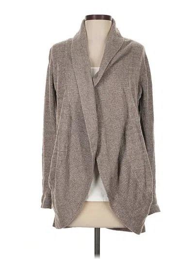Pre-owned Barefoot Dreams Cardigan Sweater In Gray