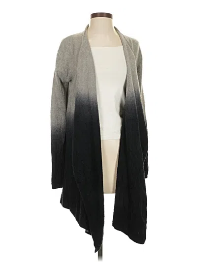 Pre-owned Barefoot Dreams Cardigan Sweater In Gray