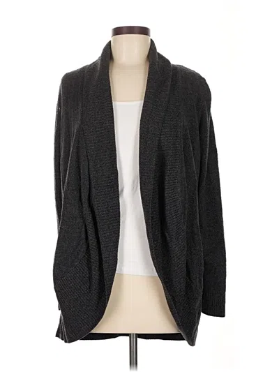 Pre-owned Barefoot Dreams Cardigan Sweater In Gray