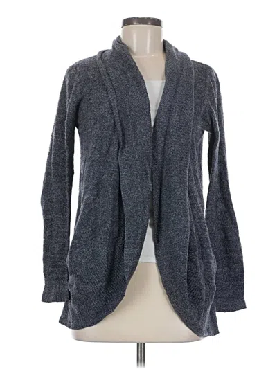 Pre-owned Barefoot Dreams Cardigan Sweater In Gray