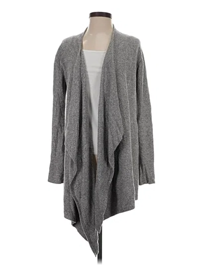 Pre-owned Barefoot Dreams Cardigan Sweater In Gray